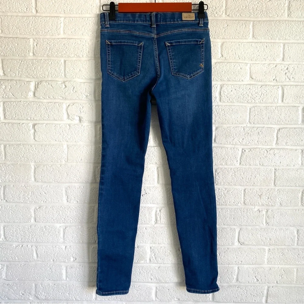 Jordache Super Skinny Blue Jeans Juniors Girls 16 Stretch Denim Low Rise
